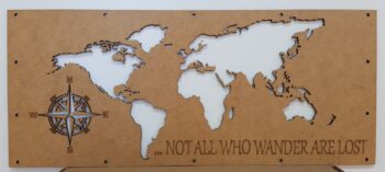 Not all who wander are lost sign