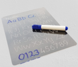 Letter and Number Tracing board