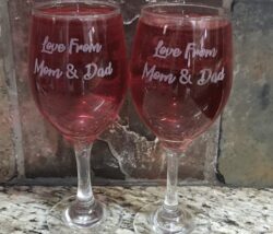 Engraved Wine Glasses